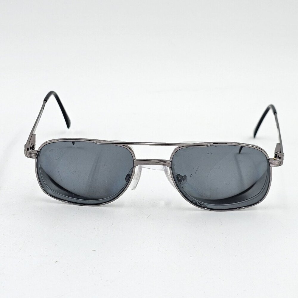 Clear Vision Eyeglasses Frame ONLY CV Clint C. GUNMETAL 56-18-140 Full Rim Metal